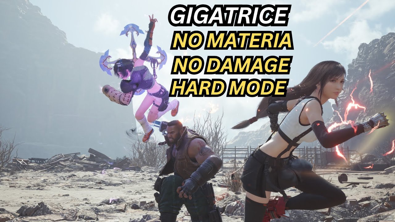FFVII Rebirth Gigatrice (No Damage, No Materia, No Limit, Hard Mode)