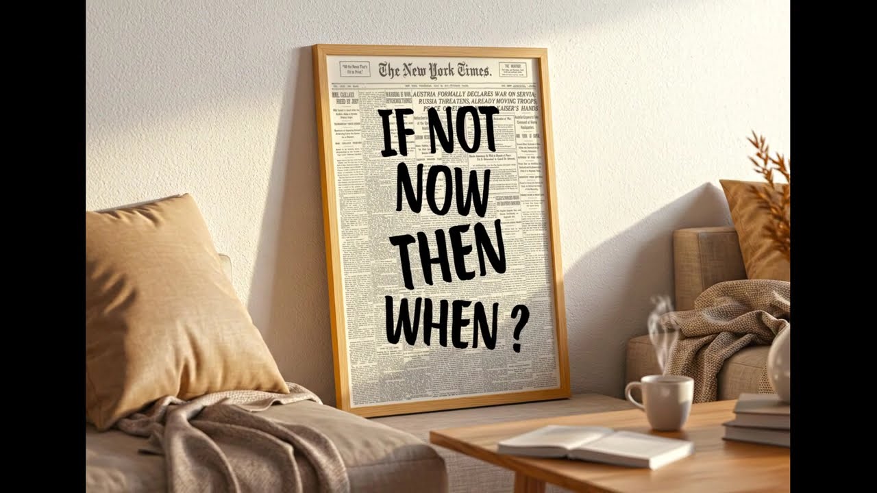 Newspaper bold quote printable wall art poster