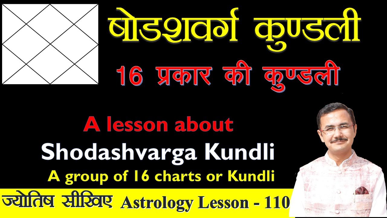 षोडशवर्ग कुंडली - क्या है समझिये || Shodashvarg kundli about D1 to D16 Charts lesson.110 #astrology