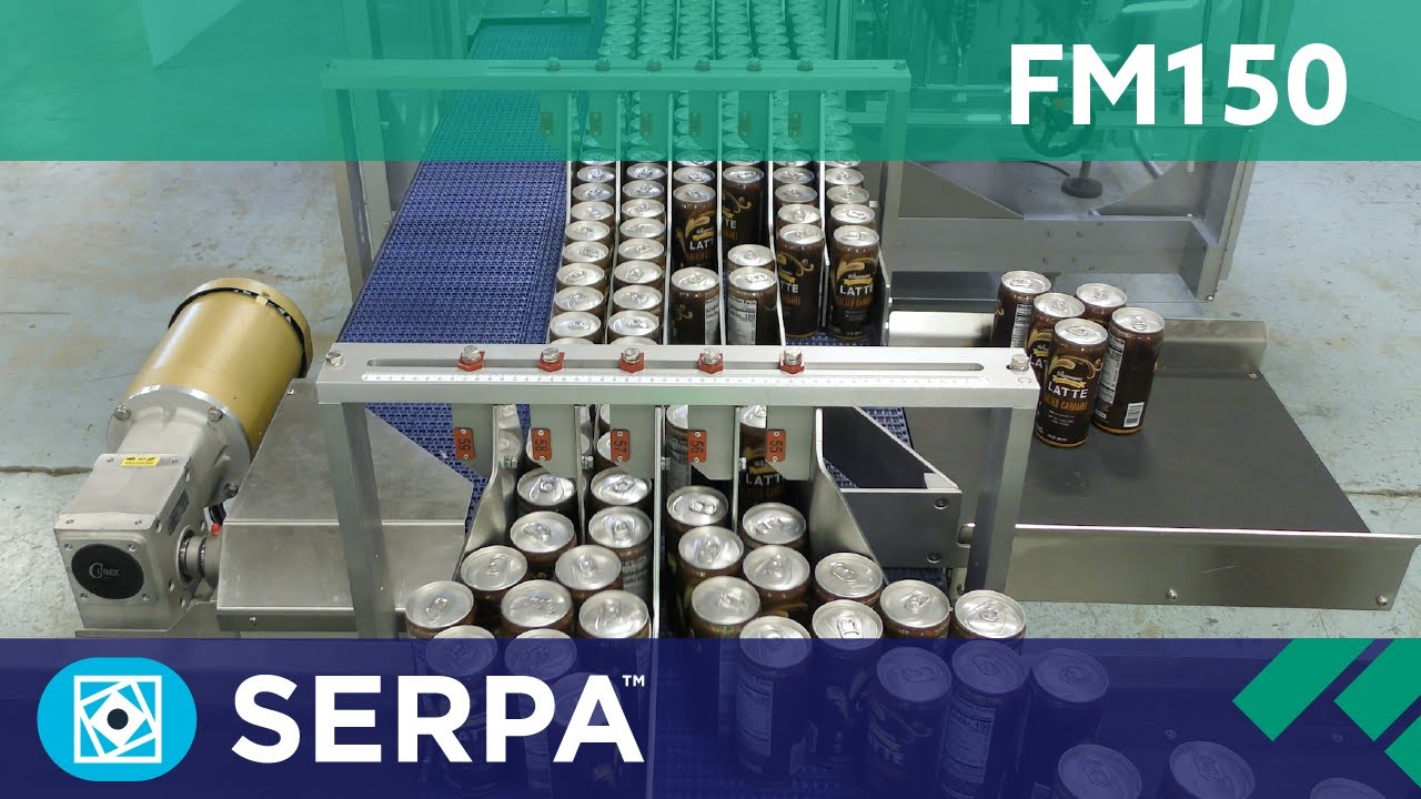 FM150 Beverage Cartoner packing slim cans into 12 pack carton