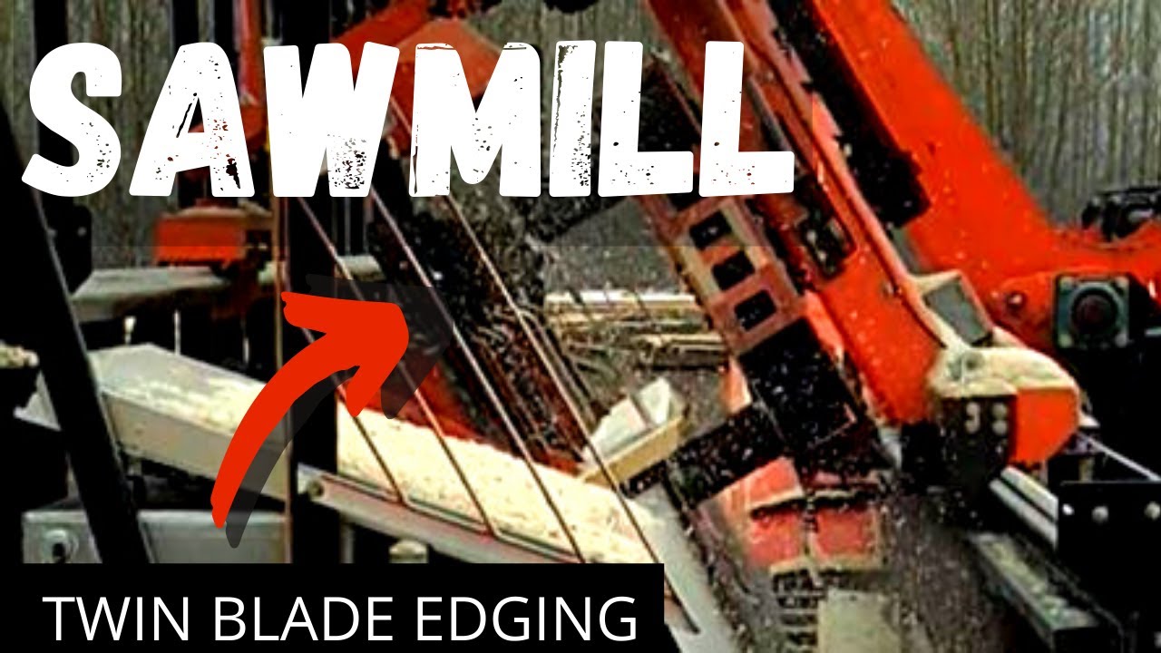 Edging Slabs on Sawmill // Dalco Twin-Cut