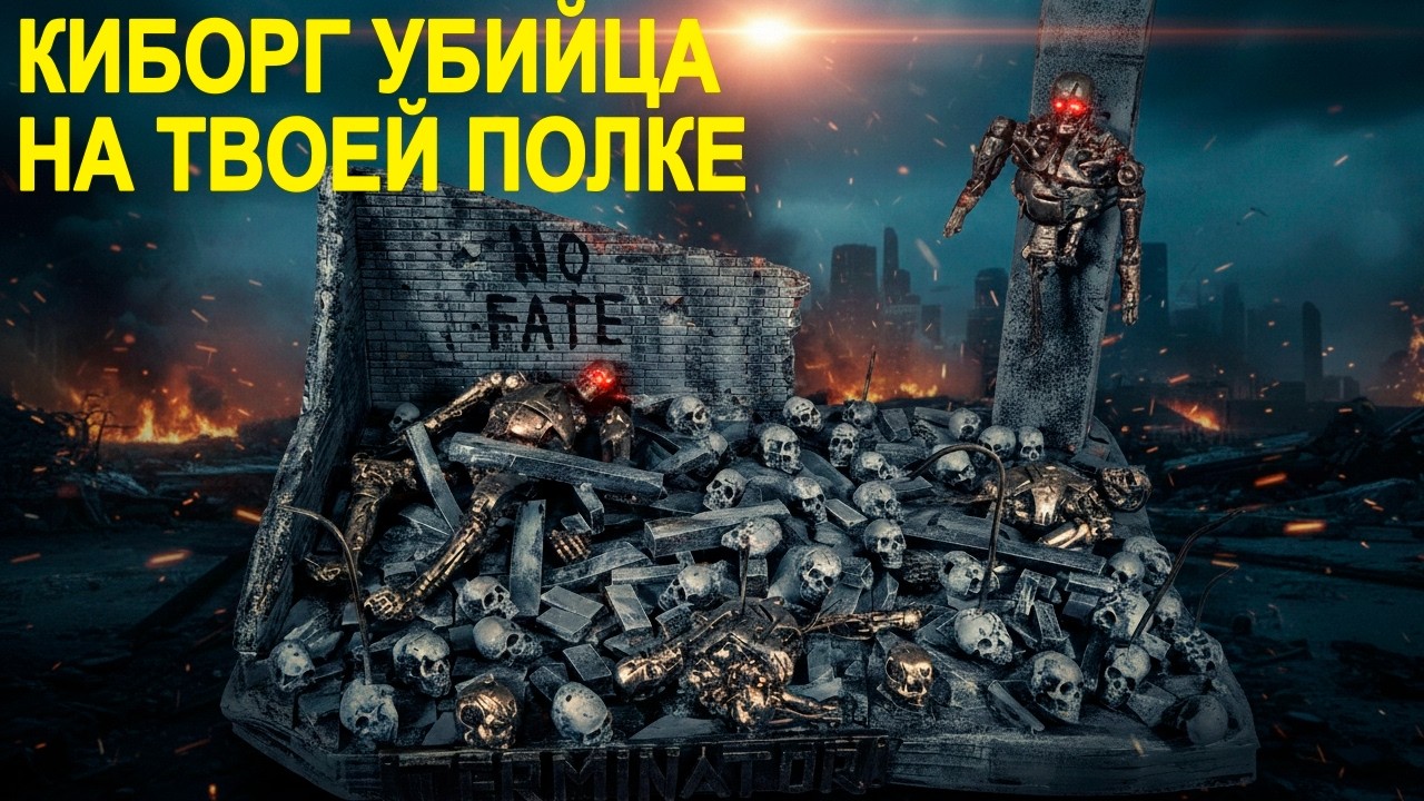 Диорама для фигурок Терминатор своими руками. Я воссоздал КУЛЬТОВУЮ сцену из Терминатора!