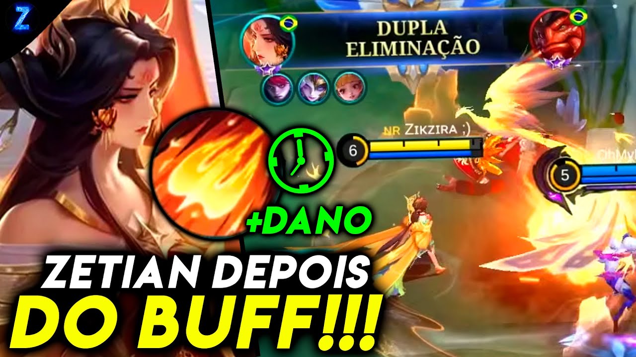 ZETIAN FICOU MUITO BOA DEPOIS DO SEU BUFF!! - ZETIAN GAMEPLAY | Mobile Legends