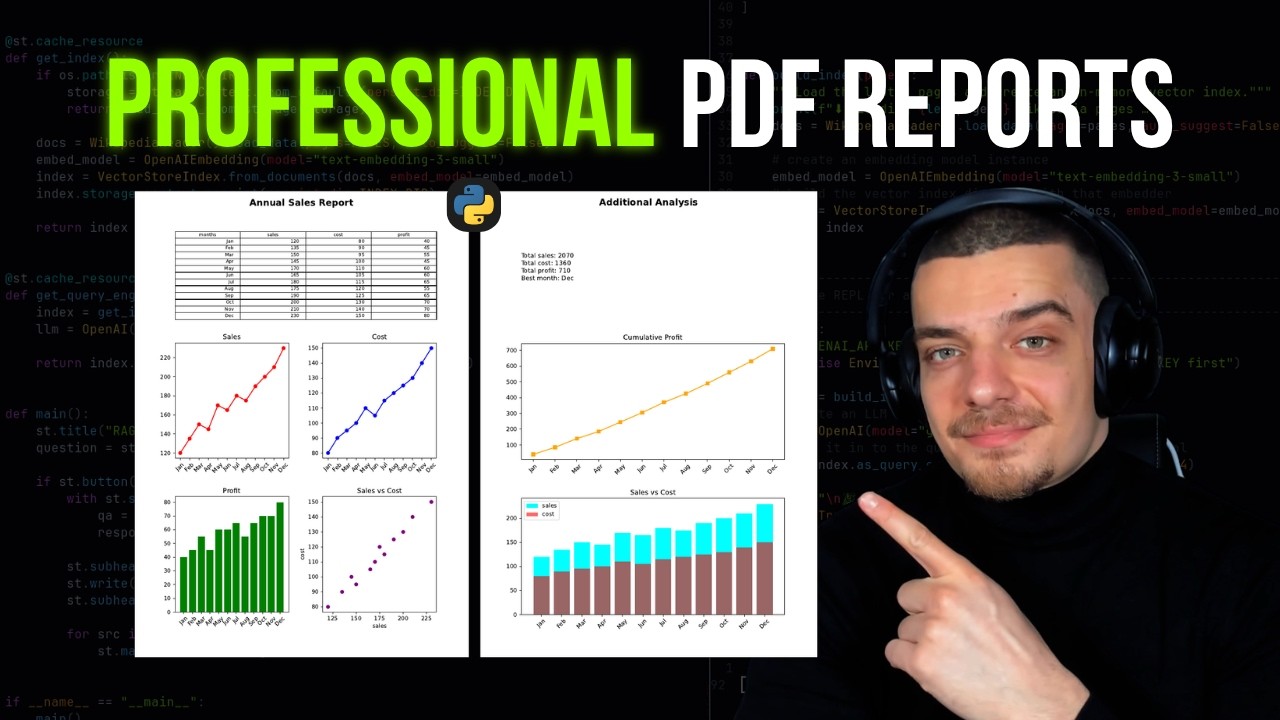 Professional PDF Reports with Matplotlib in Python
