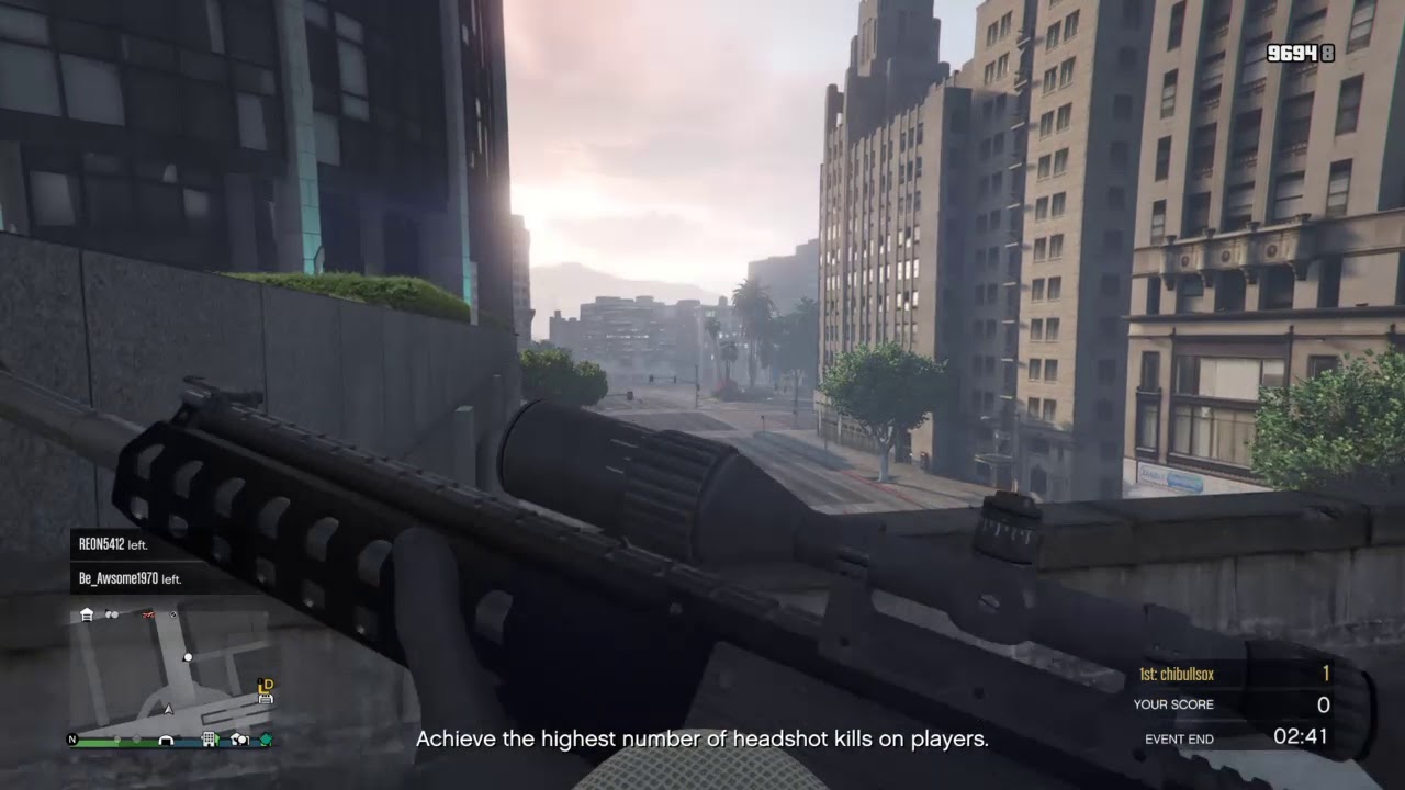GTA 5: Sniping a guy off of an Oppressor