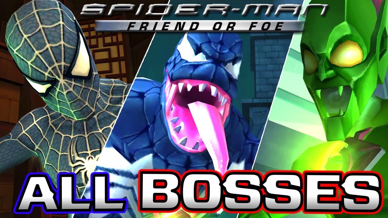 Spider-Man: Friend or Foe All Bosses | Boss Fights  (X360, Wii, PS2, PC)