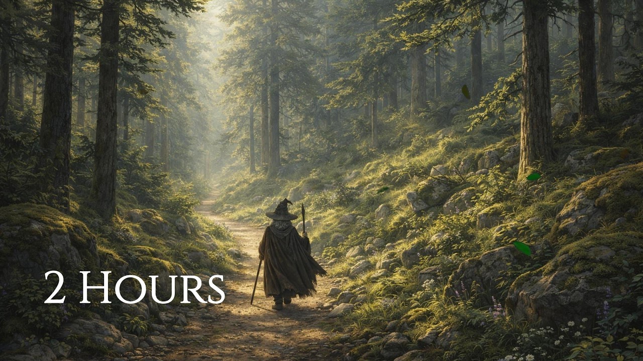 A Quiet Path Through the Spring Forest | 2 Hours Calm Medieval Fantasy Music for Study & Relax