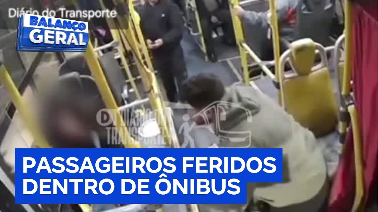 Criminosos arremessam pedras contra ônibus e ferem passageiros em SP