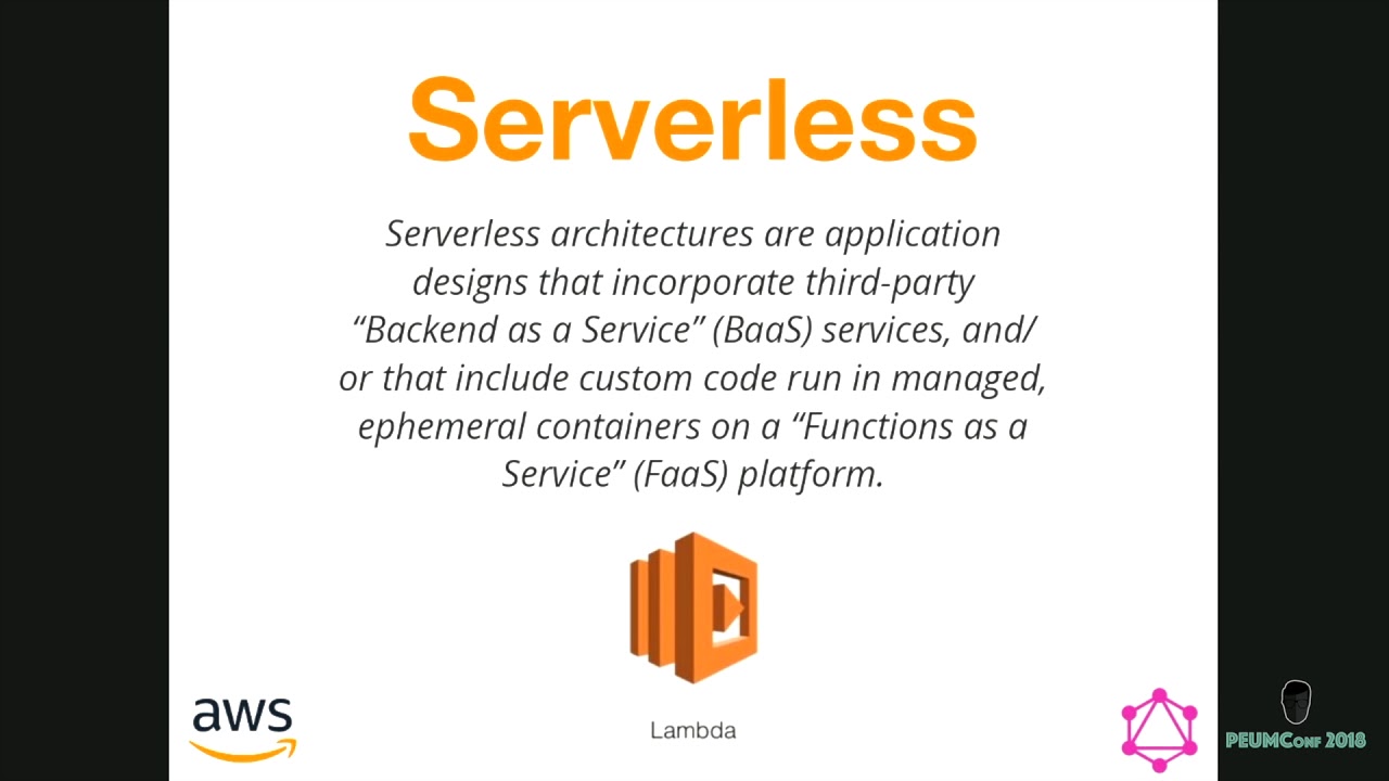 PEUMConf 2018 - Serverless y GraphQL con AWS AppSync