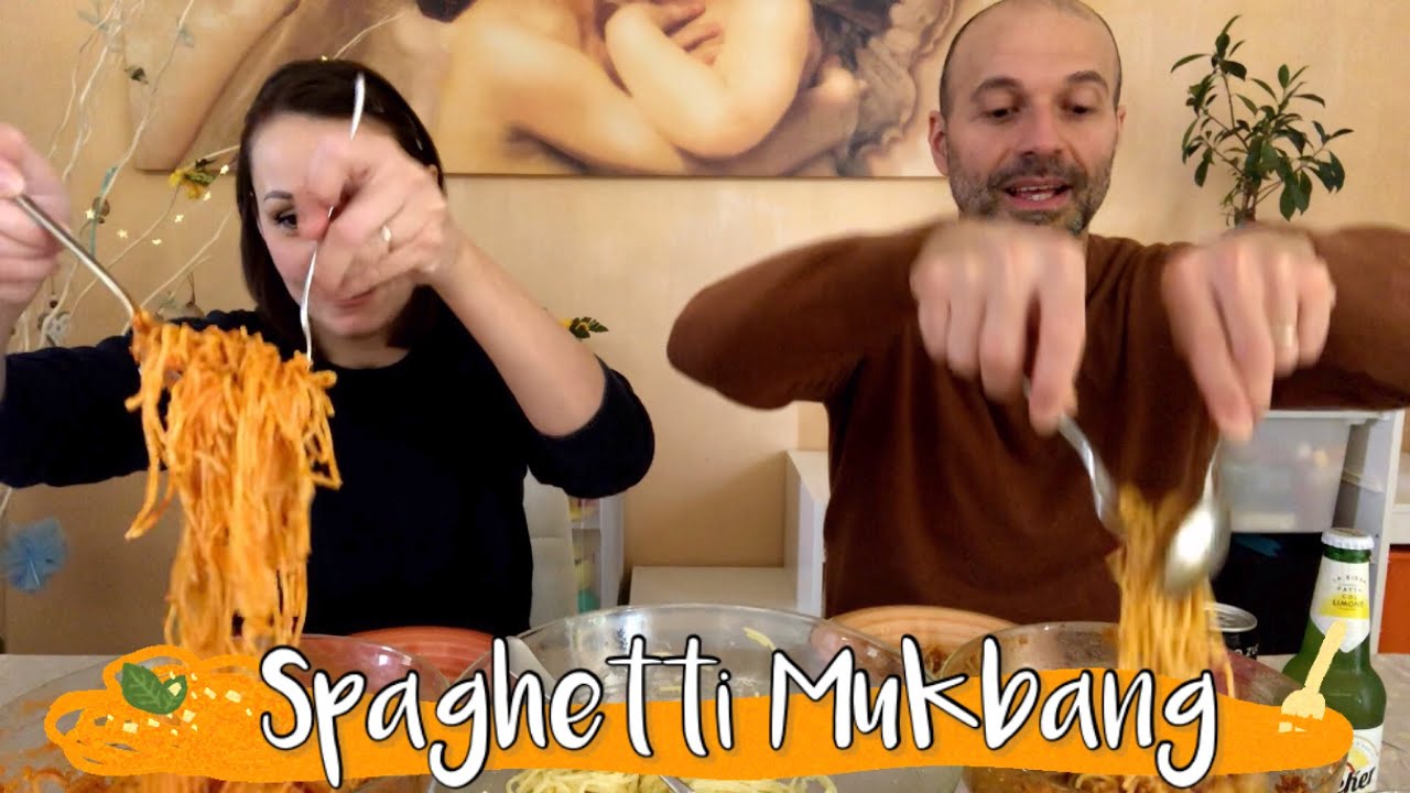 SPAGHETTI MUKBANG 🍝 Mukbang ita 👩🏻👨🏼‍🦲