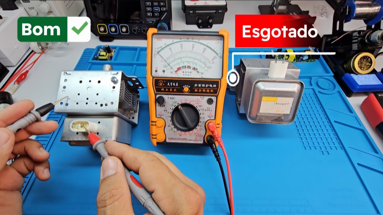 SEGREDO NÃO CONDENAR MAGNETRON MICRO-ONDAS,  NOVA FORMA DE TESTAR❓️#magnetron #microondas 