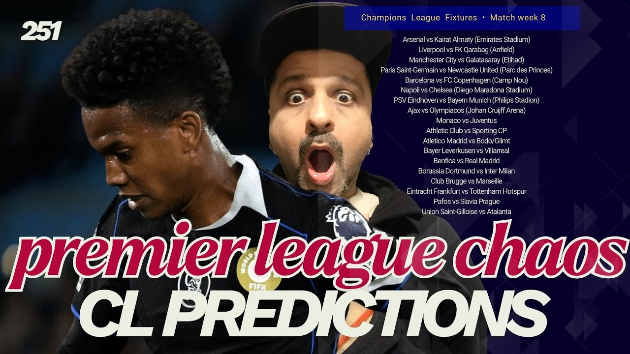PL Weekend Ka Hungama + UCL Matchweek 8 Score Predictions I MrFootyCurious I Episode 251