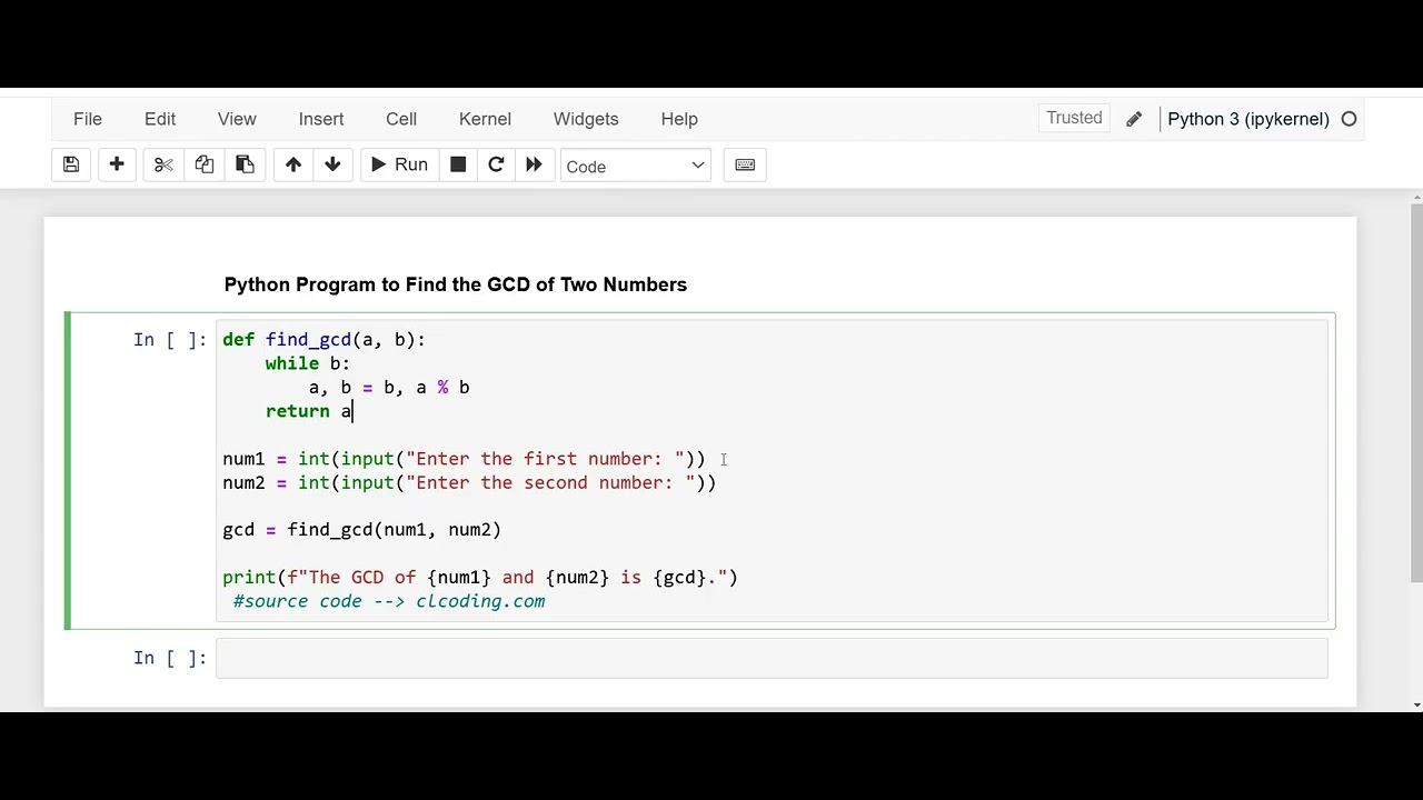 Day 59: Python Program to Find GCD of Two Number