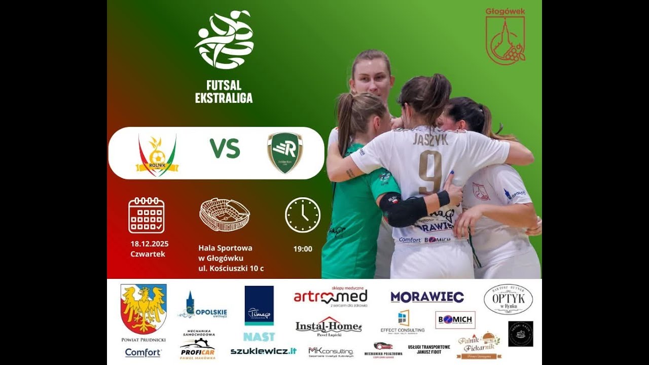 LUKS ROLNIK GŁOGÓWEK - REKORD BIELSKO BIAŁA  / LIVE /19:00/ (18.12.2025 )