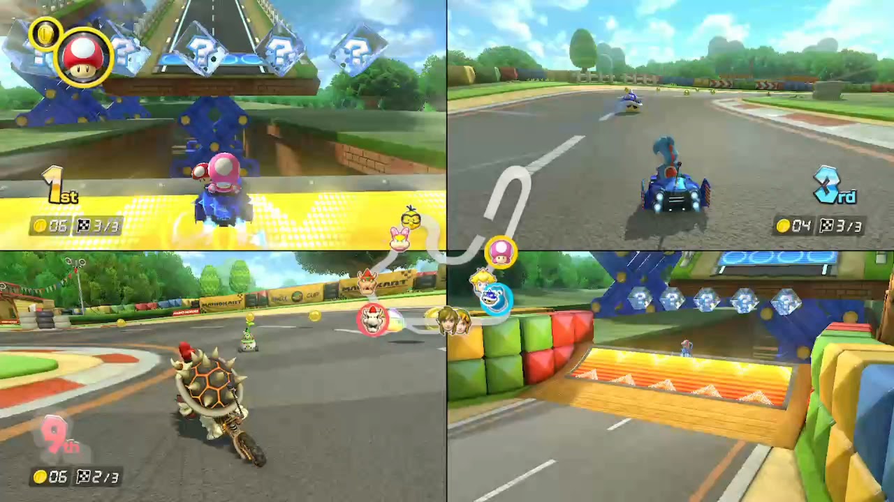 3-Player Split Screen?: Mario Kart 8 Deluxe