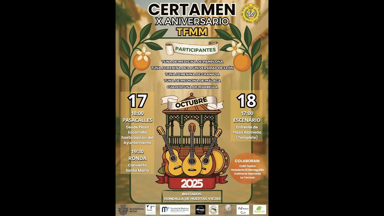 X ANIVERSARIO TUNA FEMENINA MEDICINA MÁLAGA