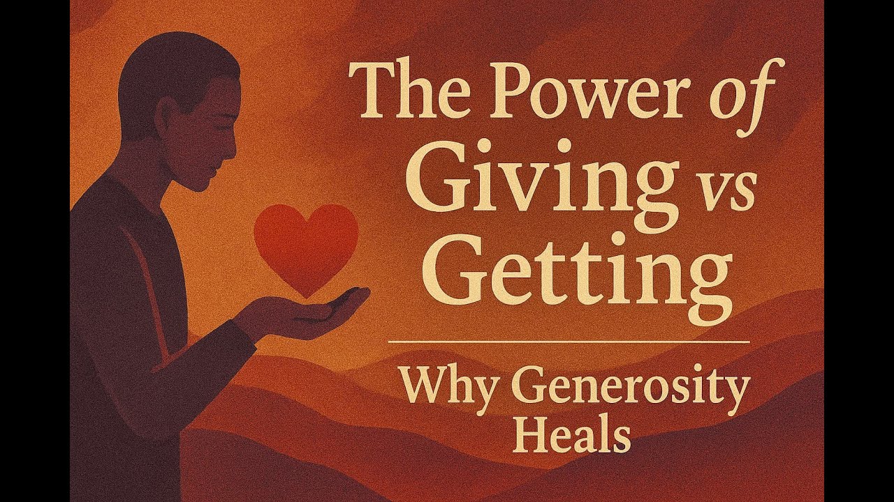 The Power of Giving vs Getting | Why Generosity Heals