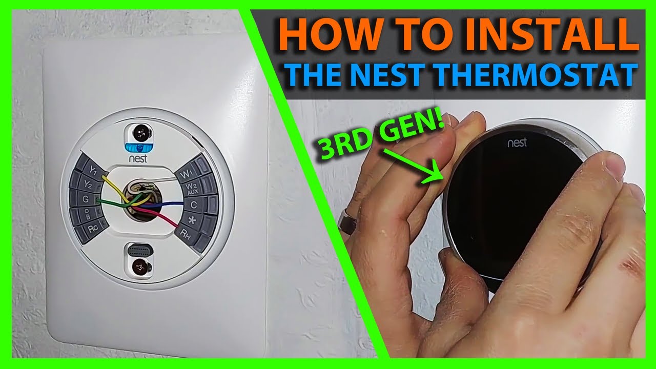How To Install The Nest Thermostat 3rd Generation with a Nest Pro - Conventional System Late 2017