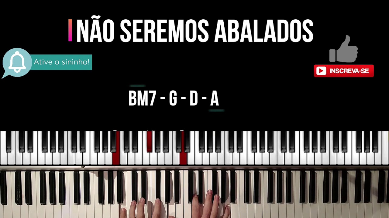 #Tutorial Aula de Teclado - Nivea Soares - Não Seremos Abalados (Bethel Music)