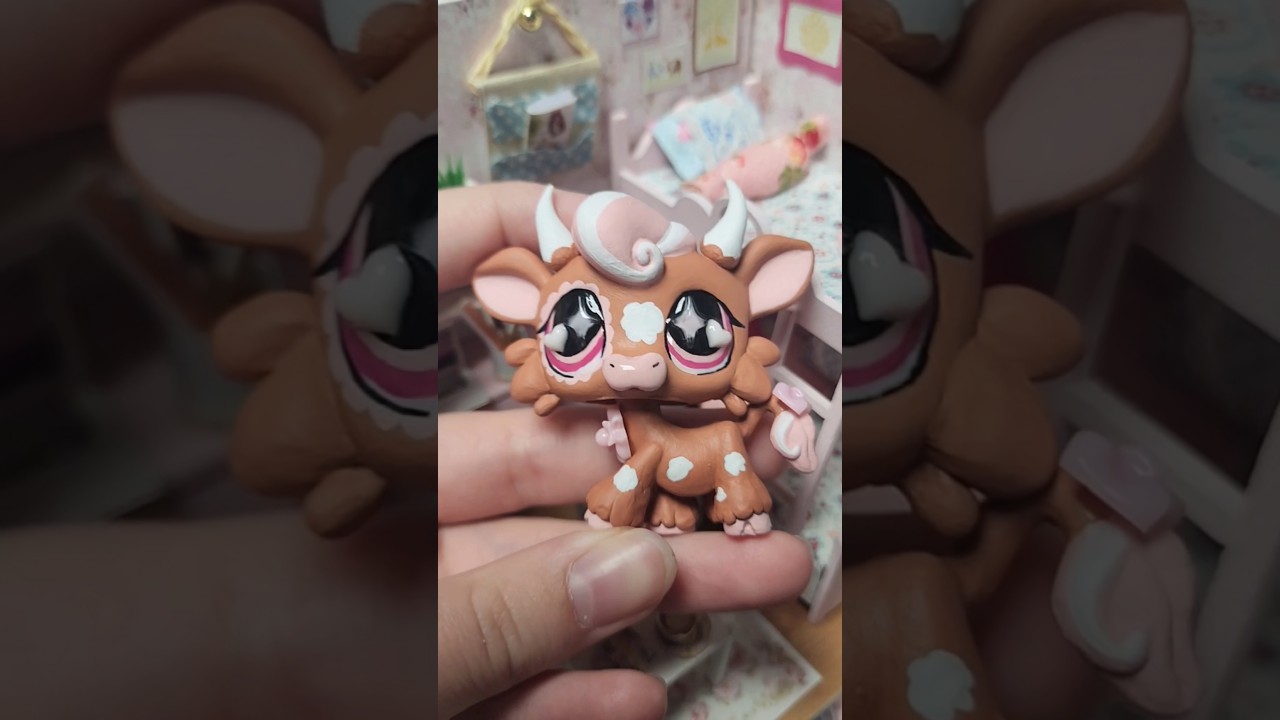 Lps Cow Custom 💕 #lpscustom #lpscommunity #diy #art #lpsforsale #ooak #repaint #lpsfake #lps