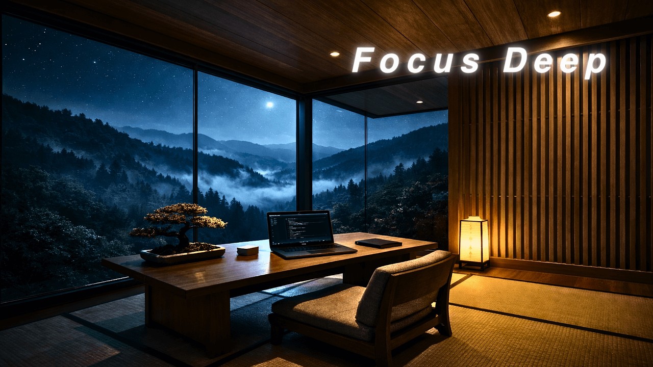 Deep Work Vibes | for Late Night Focus Sessions | Zen Chill Music