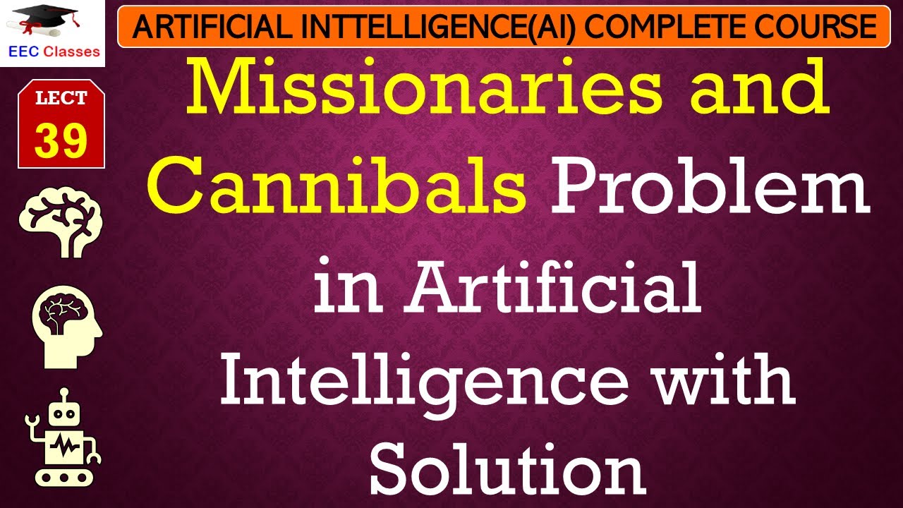 L39: Missionaries and Cannibals Problem in Artificial Intelligence with Solution | AI Lectures Hindi