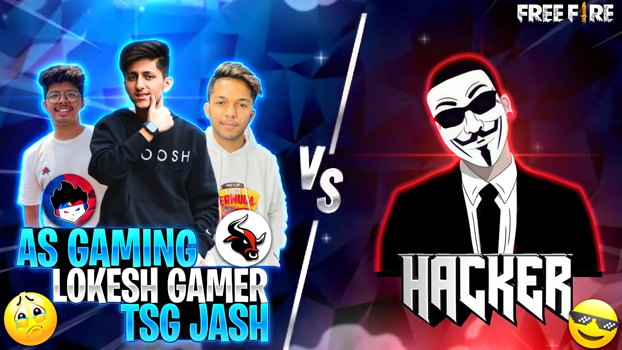 As Gaming, Lokesh Gamer, Tsg Jash против Legendary Hacker Clash Squad, битва 1 на 3, эпическая би...