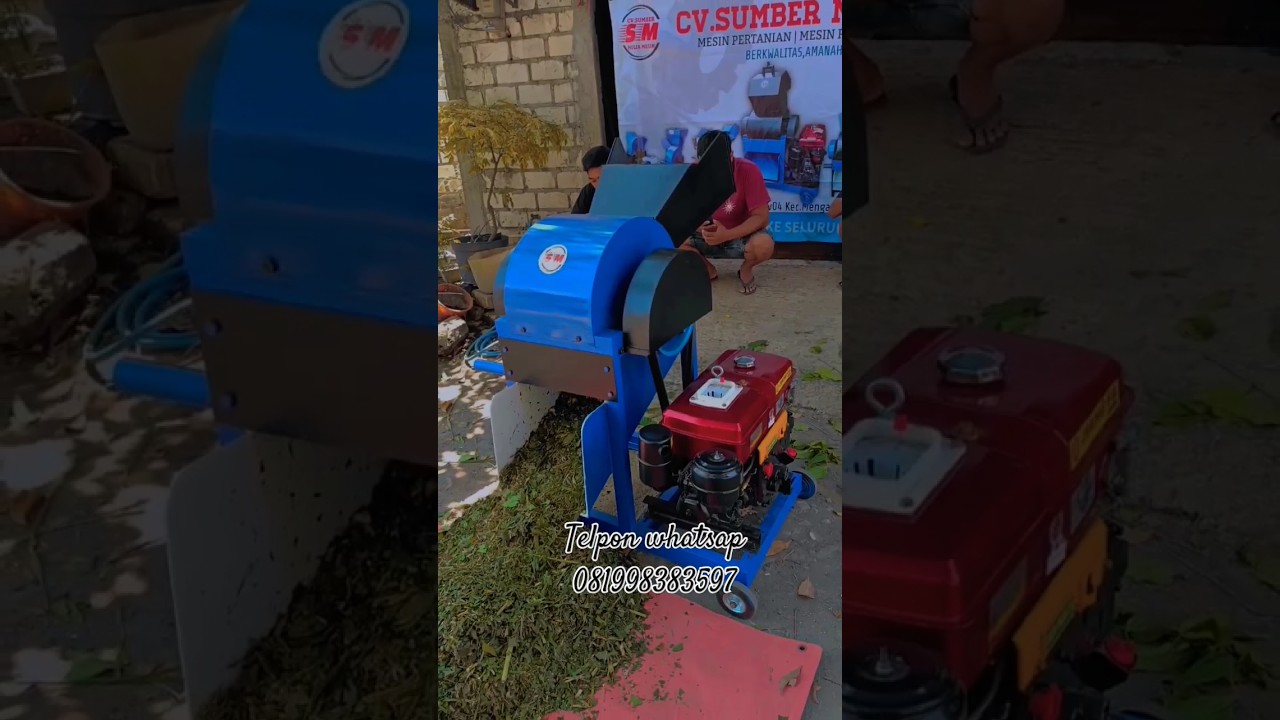 mesin serbaguna cacah rumput desain terbaru ,memudahkan pencacahan & penggilingan bahan pakan ternak