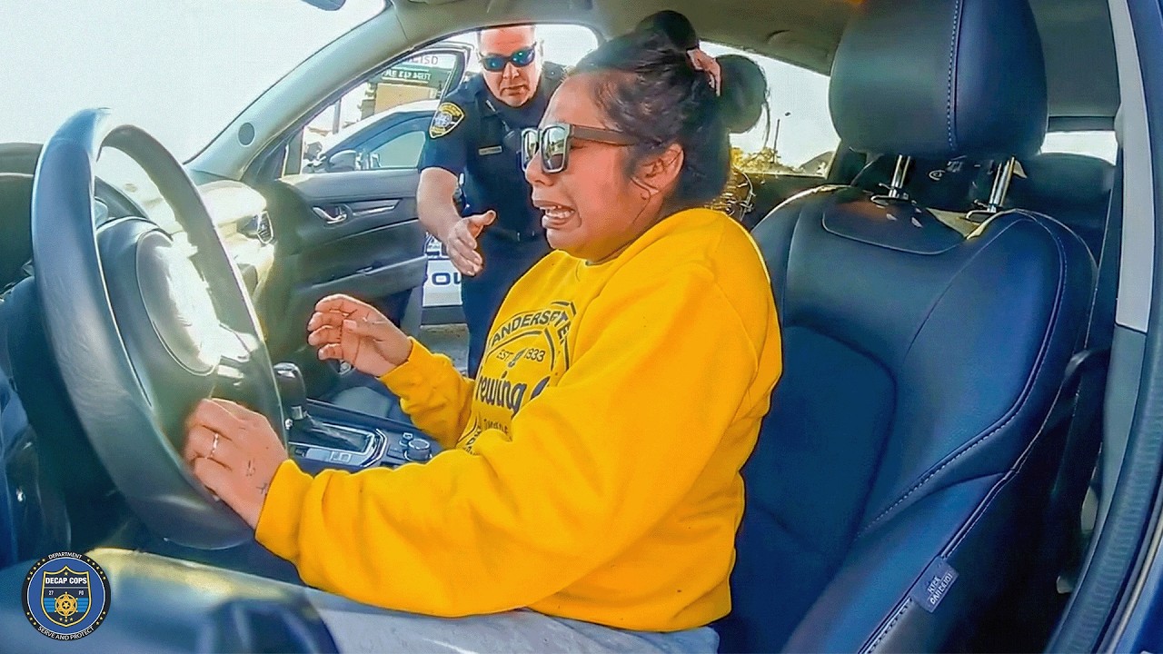 Водитель Lyft Карен превратила обычную остановку в настоящую катастрофу | Полиция арестовывает Карен
