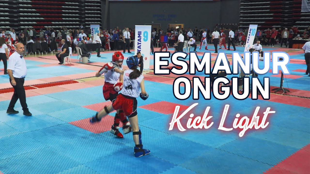 ESMANUR ONGUN İKİ KICK LIGHT MAÇI YAN YANA! 2024 Türkiye Kick Boks Şampiyonası