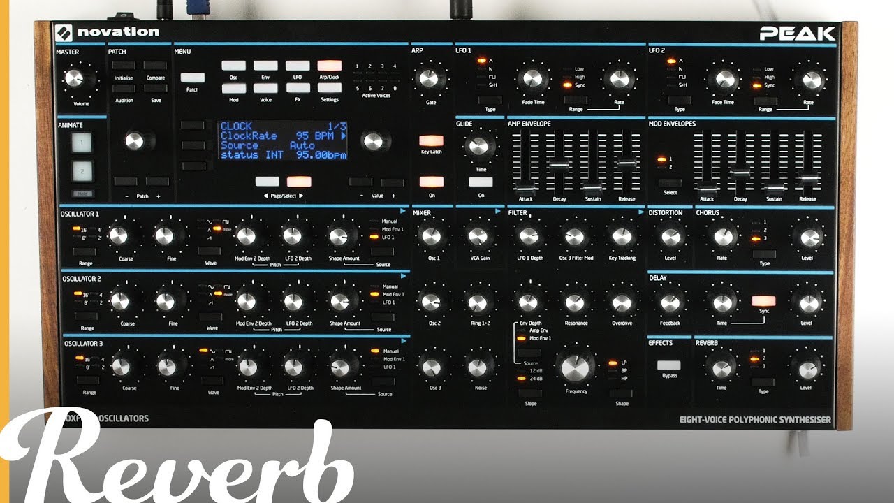 Novation PEAK Polyphonic Desktop Synthesizer | Reverb Demo Video