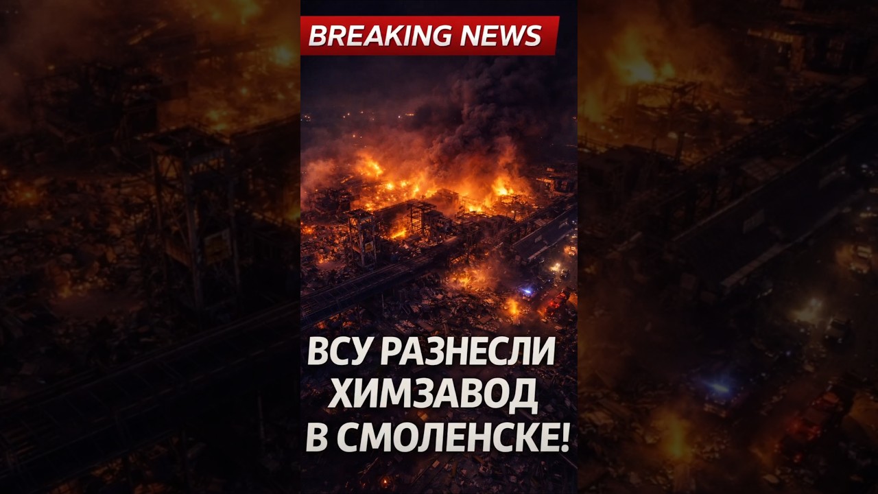 The Ukrainian Armed Forces destroyed a chemical plant in Smolensk!