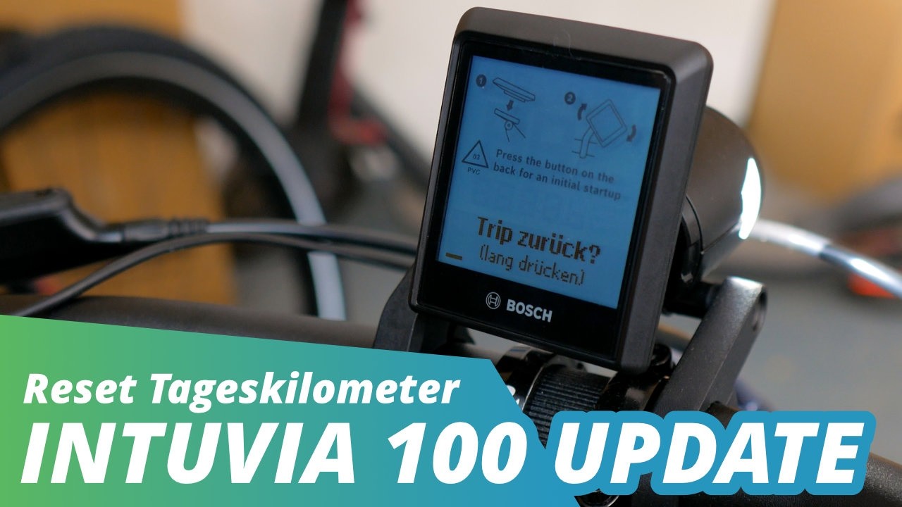 Tageskilometer manuell zurücksetzen am Intuvia 100