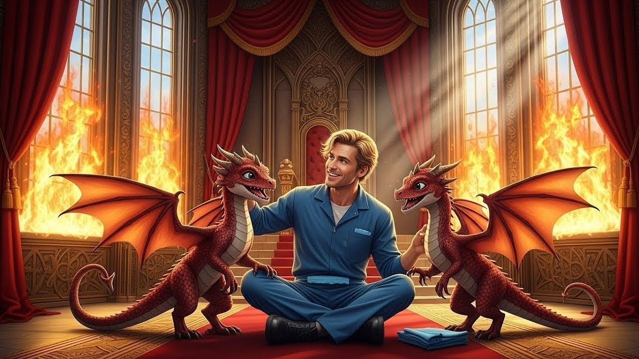 The Dragon Queen’s Twins Drove Every Nanny Away—Until One Human Janitor Won Their Hearts  HFY Red