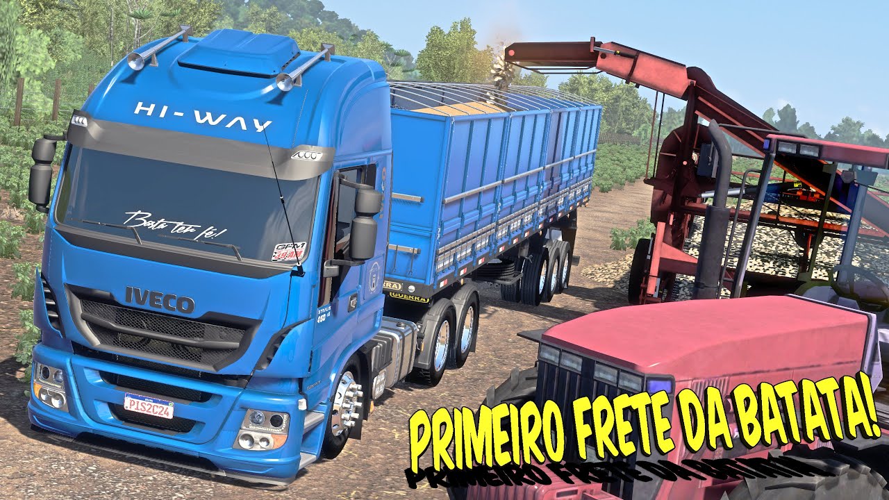 CARGA REALISTA DE BATATA A GRANEL NO IVECO 460 -  ETS 2 1.50