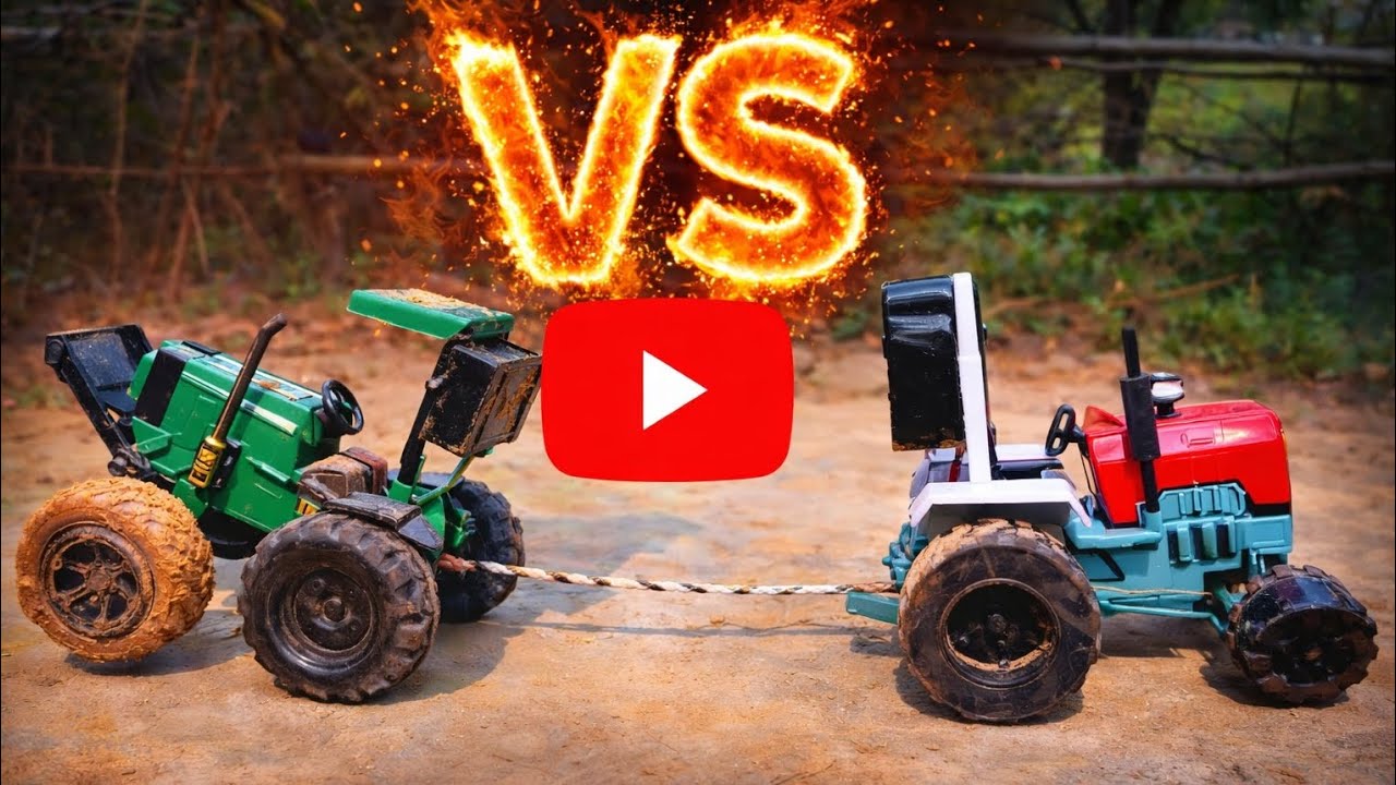RC Swaraj 855 FE Tractor Vs RC Tochan King Tractor 🚜 | Powerful Tochan Battle | Chatpat Toy TV