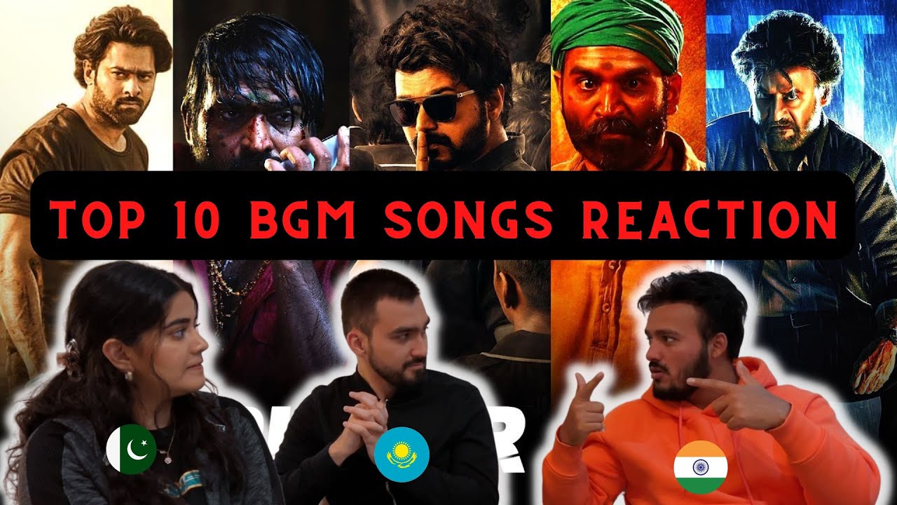TOP 10 MOST POPULAR BGM Reaction | Master | Petta | ArjunReddy | Asuran | Theri | Foreigners React