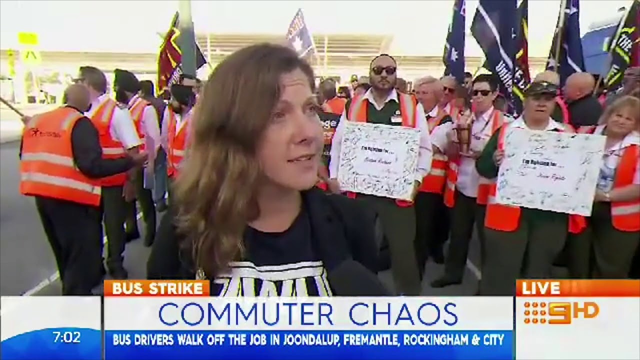 Perth bus drivers walked off job for better conditions