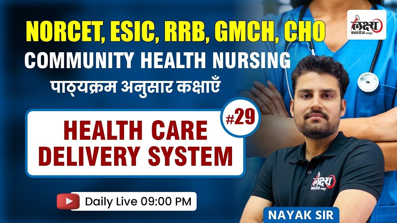 Health Care Delivery System : CHO, NORCET Class | Community Health Nursing | By Nayak Sir |#29