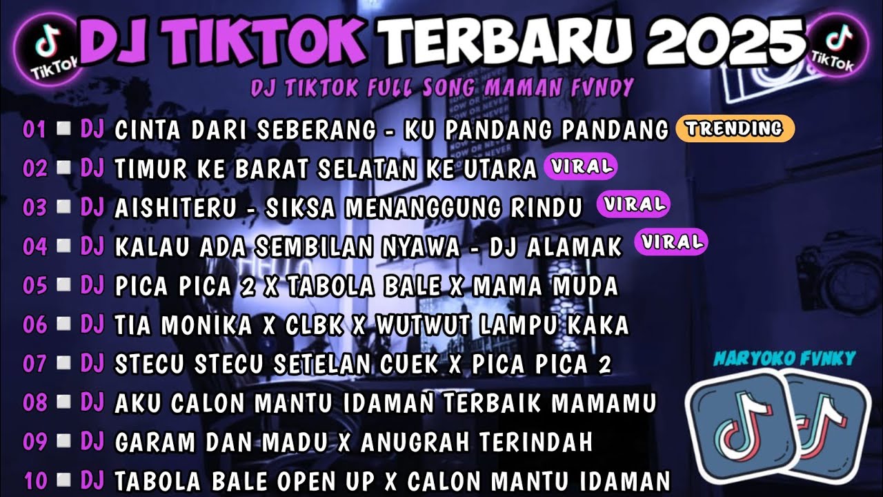 DJ TIKTOK TERBARU 2025-🎵DJ CINTA DARI SEBERANG-KU PANDANG PANDANG🎵DJ KALAU ADA SEMBILAN NYAWA