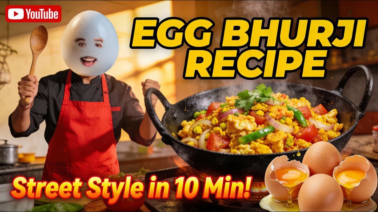 ଅଣ୍ଡା ଭଜା | ଘରେ ଅଣ୍ଡା କେମିତି ଭାଜିବା | How To Make Anda Bhurji | Egg Bhurji Recipe