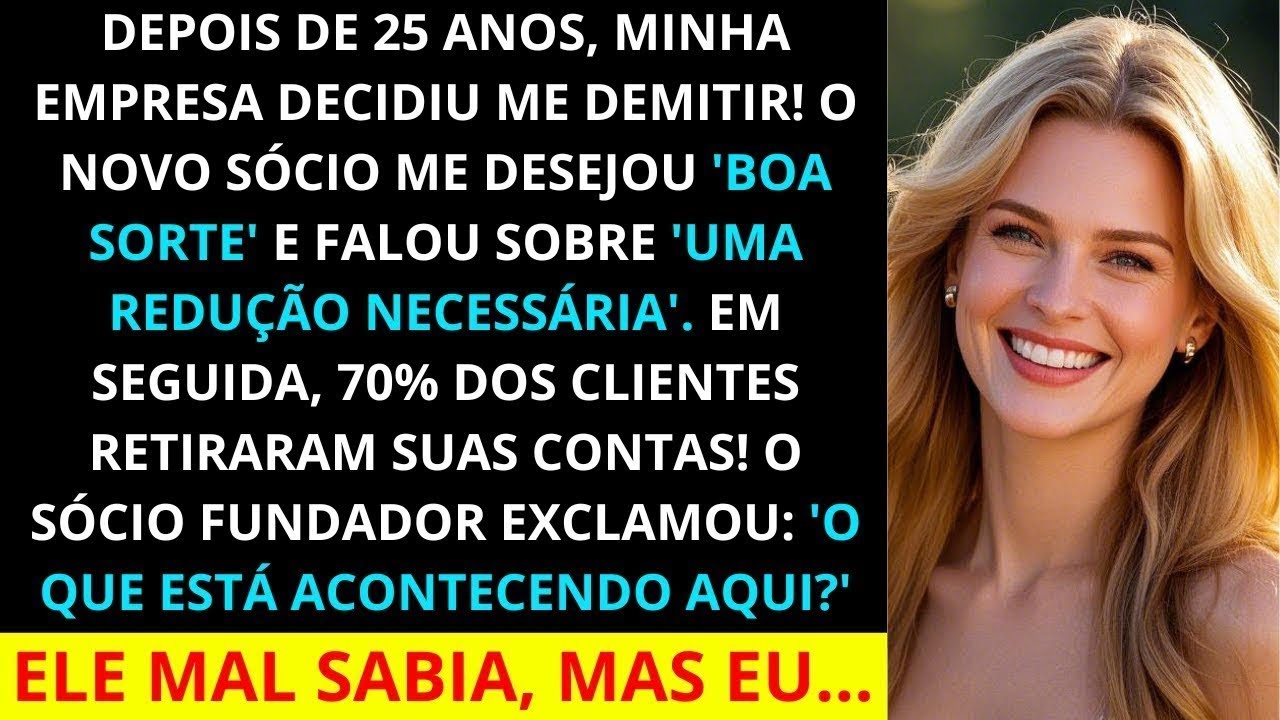 Meu chefe me demitiu depois de 25 anos, então 70% dos clientes dele fecharam suas contas  Ele mal