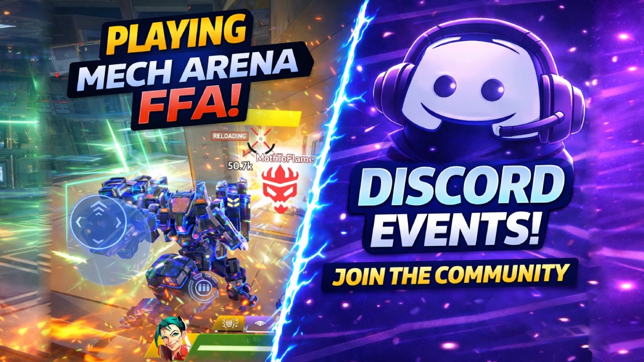 Insane FFA Battles in Mech Arena + Our Discord Events! 🔥 Join the Community! | Mech Arena