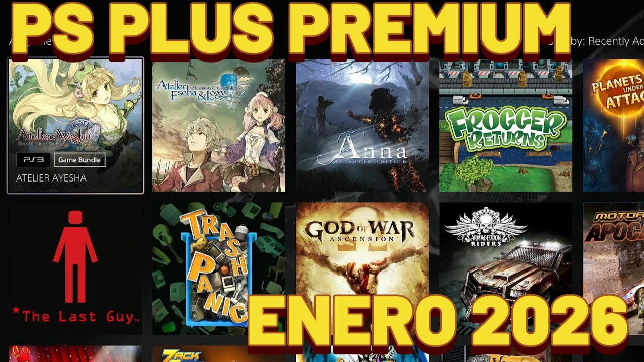 CATÁLOGO ACTUALIZADO COMPLETO PS PLUS PREMIUM | ENERO 2026