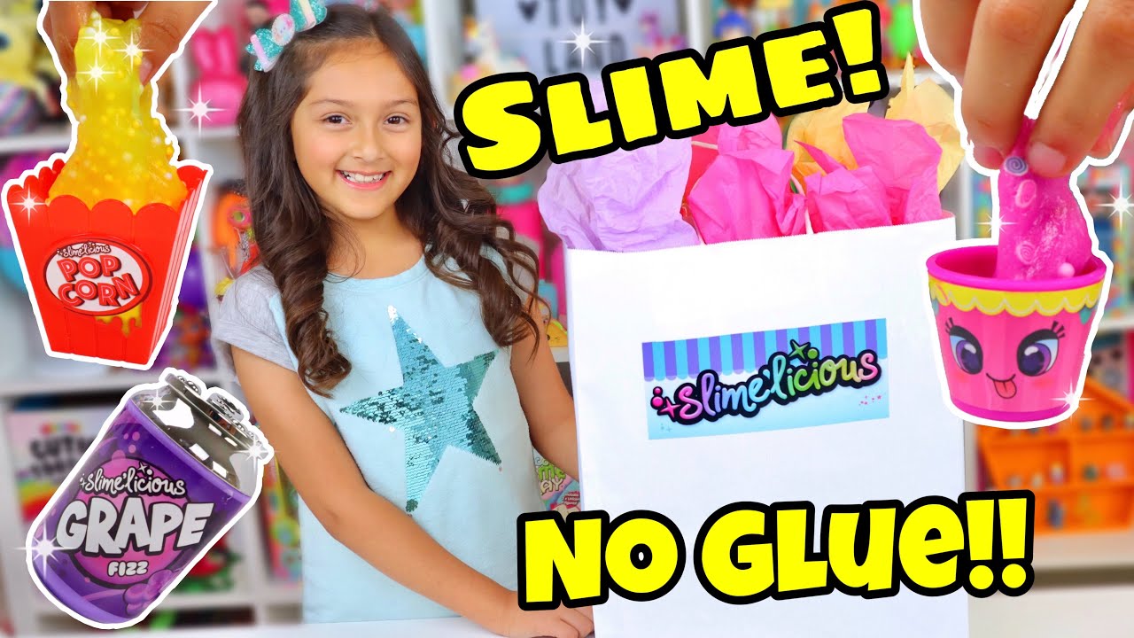 Slime DIY Shakers - No Glue Needed! Slimelicious Gift Bag Filled with Slime Makers!! Part 1