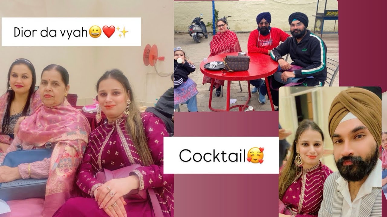 Hoshiarpur wedding❤️cocktail ❤️too much fun ✨ veer da vyah - part-1 
