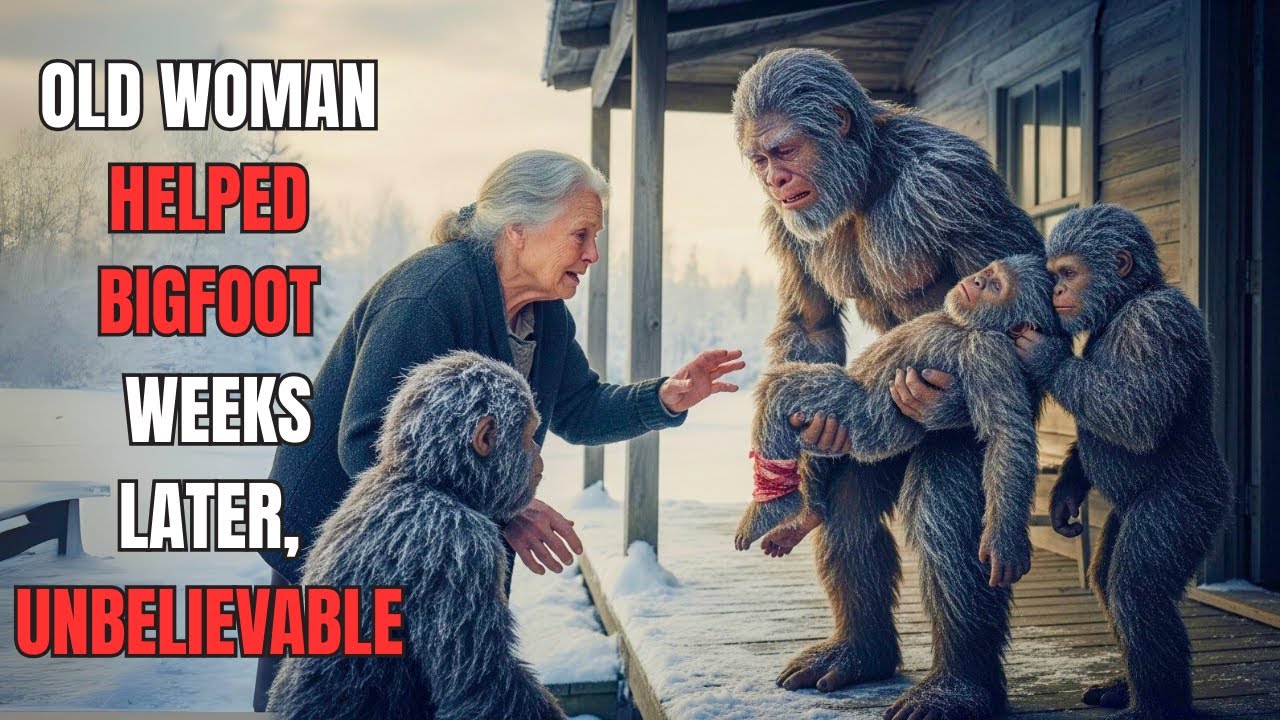 Old Woman Helped A Female Bigfoot, Weeks Later The Female Bigfoot Returned With A Shocking Surprise
