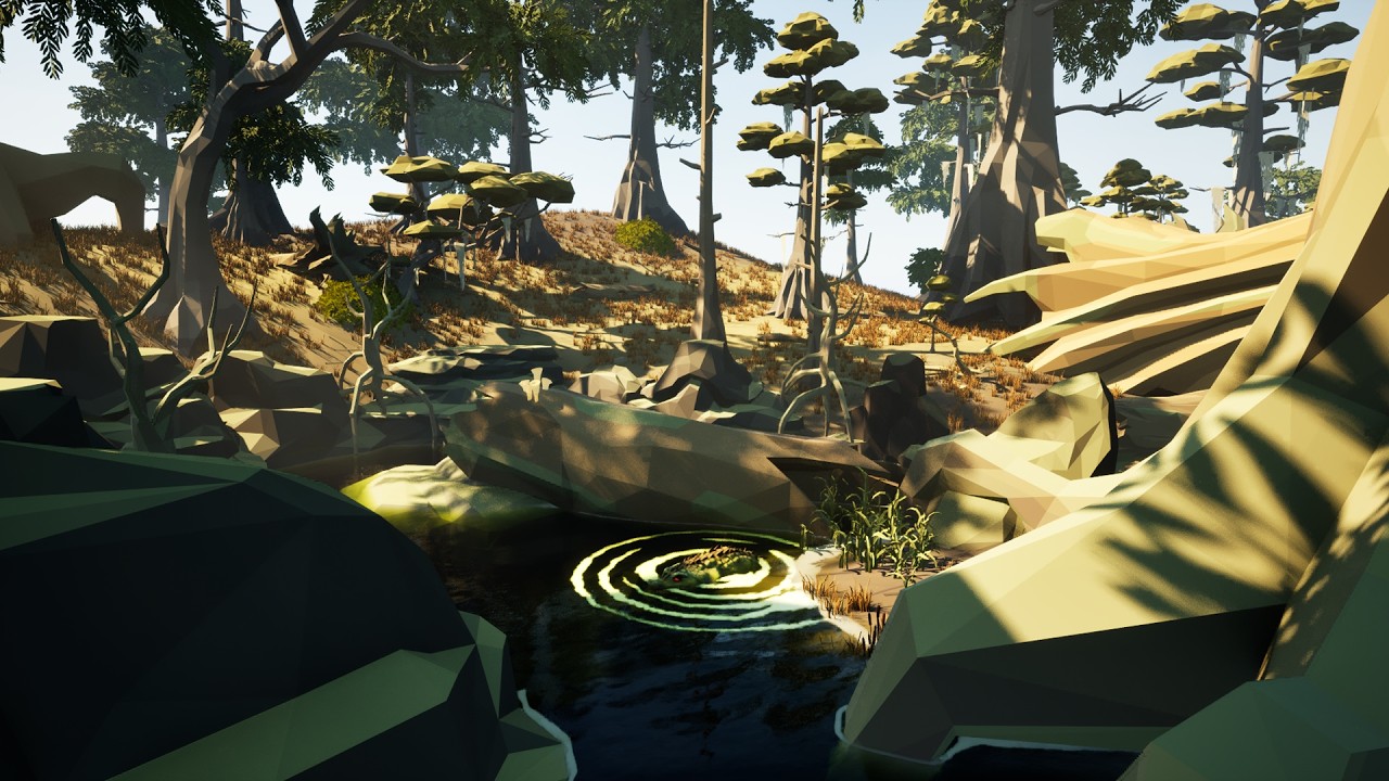Unreal Engine 5, Low Poly Swamp Environment (Part 3) Vertical
