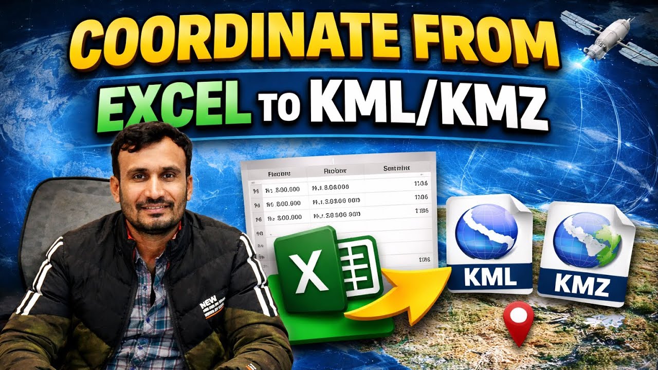 Convert Coordinates from Excel to KML/KMZ | Google Earth GIS Tutorial