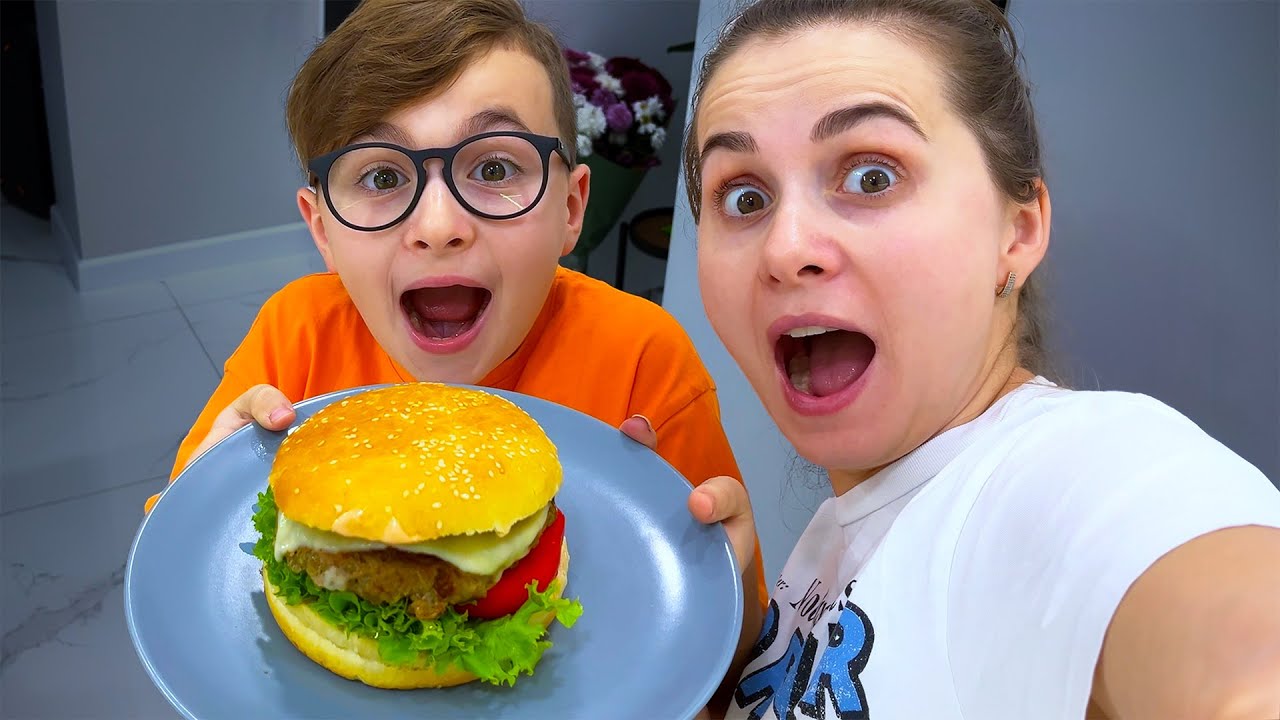Alex bucatarul face singur burger